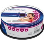 MediaRange CD-R 700MB 52x, printable, spindle, 25ks (MR223) – Zboží Mobilmania