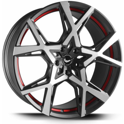 Barracuda PROJECT 10x22 5x112 ET30 X black brushed surface trim red – Sleviste.cz
