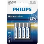 Philips Ultra Alkaline AAA 4ks LR03E4B/10 – Zboží Mobilmania