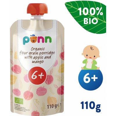 Salvest Põnn BIO cereální kaše s mangem a jablkem 110 g – Zboží Dáma