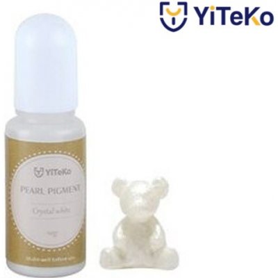 YiTeKo Perleťový pigment do pryskyřice 01 krystalově bílá 10 ml