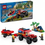 LEGO® City 60412 Hasičský vůz 4x4 a záchranný člun – Zboží Dáma