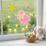 Velikonoční gelová okenní dekorace 19 × 19 cm – 1 kus – Hledejceny.cz
