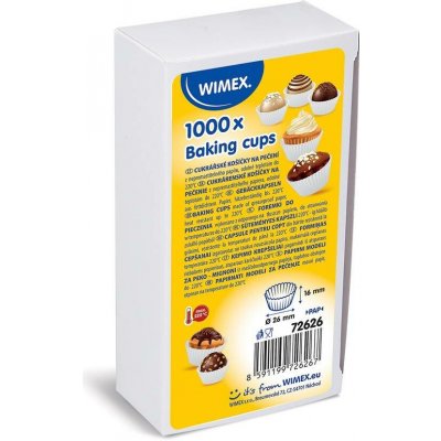Wimex Cukrářský košíček bílý 26 x 16 mm 1000 ks – Zboží Dáma