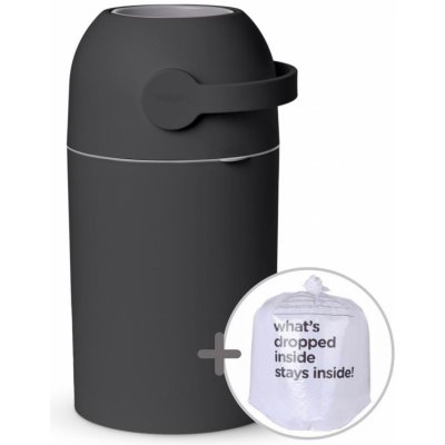 Impol Trade Koš na použité plenky a bio odpad sáčky graphite MA-C110WH 40 l 25 plenek – Zboží Dáma