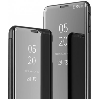 Pouzdro SES Zrdcadlové plastové flip Samsung Galaxy Note 10 Lite - černé