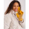 Italy Moda Žluté rukavice se vzorem at-rk-2310.88-dark yellow