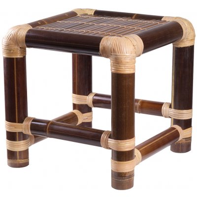 Bambusová stolička 40 x 40cm - tmavá – Zboží Dáma