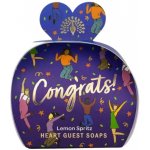 English Soap Company Congrats! Sada tuhých mýdel 3 x 20 g – Sleviste.cz