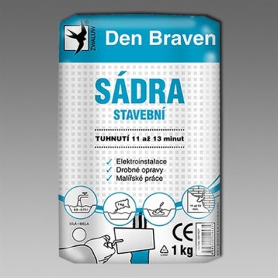 DEN BRAVEN Sádra stavební 5kg – Sleviste.cz