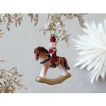 Chic Antique Vánoční ozdoba vintage houpací koník - 9*3*11 cm – Hledejceny.cz