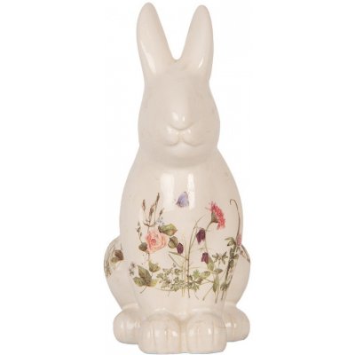 Keramická dekorace králík s lučními květy Flowers of Love L 16*12*28 cm – Hledejceny.cz