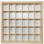 Organizer pro sběratele dřevěný 39 x 39 x 5 cm – Sleviste.cz