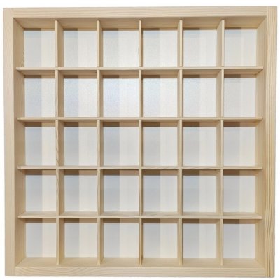 Organizer pro sběratele dřevěný 39 x 39 x 5 cm – Sleviste.cz