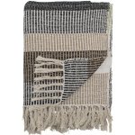 Bloomingville Přehoz z recyklované bavlny Isnel 160 × 130 cm, hnědá barva – Zbozi.Blesk.cz