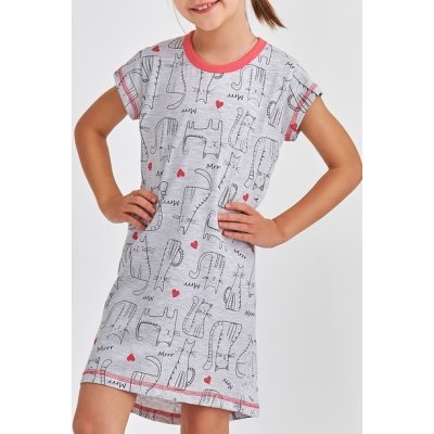 Dětská noční košile s kočkami šedá – Hledejceny.cz