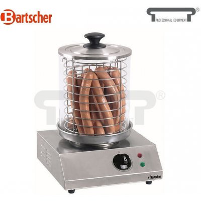 Bartscher Ohřívač párků Hot Dog hranatý 280 x 280 x 355 mm - 0,8 kW / 230 V - 5,2 kg