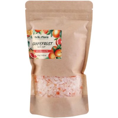 Folk&Flora sůl do koupele Grapefruit 500 g – Zboží Dáma
