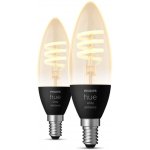 Philips Hue 8719514411869 sada 2x LED žárovka svíčka 1x4,6W E14 300lm 2200-4500K White Ambiance – Zboží Mobilmania