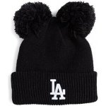 New Era Medium Knit Double Pom beanie LA Dodgers Black White – Hledejceny.cz