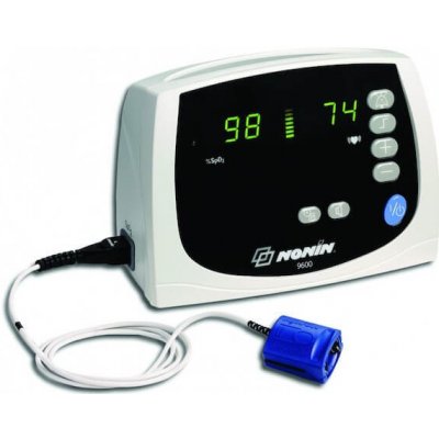 Nonin stolní pulzní oxymetr 9600 Avant - s alarmem, pevný senzor 8000AA-3 – Sleviste.cz