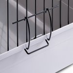 JK ANIMALS klec králík Black šedá 120 x 59 x 52 cm – Zboží Dáma