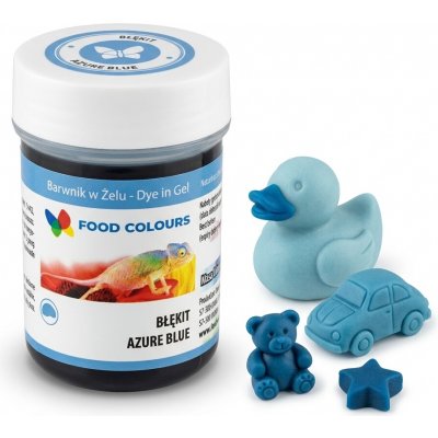 Food Colours Gelová barva Azurově modrá 35 g – Hledejceny.cz