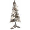 Vánoční stromek Anděl Přerov Vánoční strom proutěný proplétaný z větviček stříbrný 40 cm