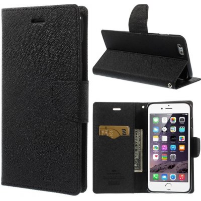 Pouzdro Mercury Apple iPhone 6 Plus / 6S Plus Fancy Diary černé – Zbozi.Blesk.cz