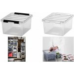 SMARTSTORE Úložný box Classic 2, průhledný, plast, 2 l, černé úchytky, SMARTSTORE 3521070 223765 – Zboží Živě