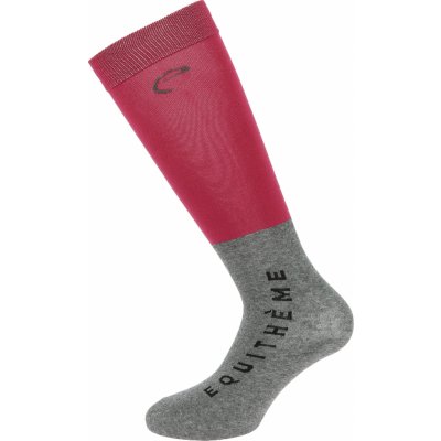 Equithème Podkolenky Compet pár burgundy light grey – Zboží Dáma