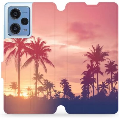 Mobiwear - Xiaomi Redmi Note 12 Pro 5G - M134P Palmy a růžová obloha – Zboží Živě
