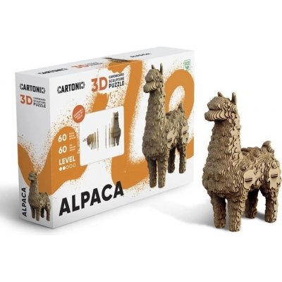 Cartonic 3D PUZZLE ALPACA, 60 ks – Sleviste.cz