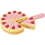 Bigjigs Toys jahodový dort krájecí dřevěný – Sleviste.cz