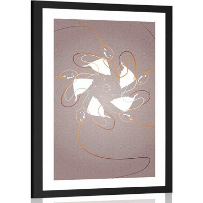 Plagát s paspartou tanec so stuhami - 40x60 silver – Hledejceny.cz