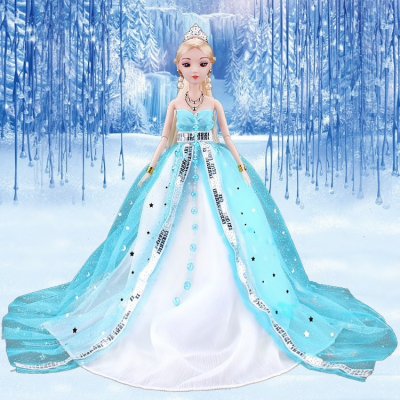 Barbie dlouhé plesové šaty "Elsa" Modrá od 229 Kč - Heureka.cz