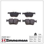 Sada brzdových destiček, kotoučová brzda ZIMMERMANN 25009.165.1