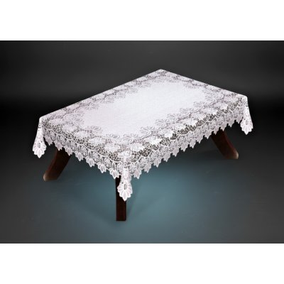 MyBestHome Žakárový ubrus Treysy bílá 180x130 cm – Hledejceny.cz