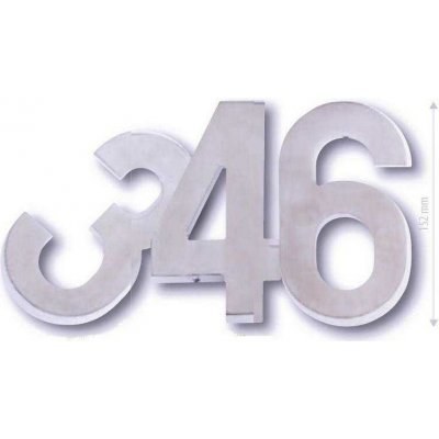 Cobra Číslice "3" 150mm mat.nerez – Hledejceny.cz