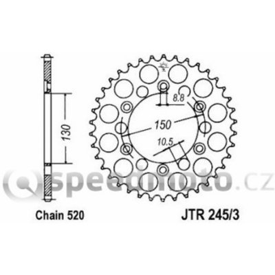JT Sprockets JTR 245/3-42 | Zboží Auto