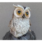 Prodex Import Sova hnědá zahradní figura 27 x 19 cm – Zboží Dáma