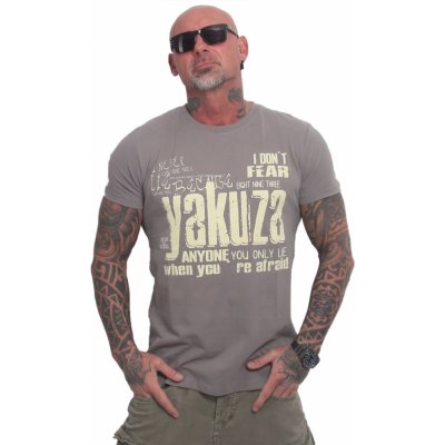 Yakuza Fear Pánské tričko Tmavě šedé TSB23036STEGRY