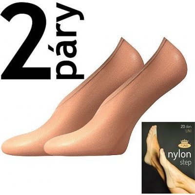 Lady B Nylon 20 DEN Silonové ponožky 2 páry beige