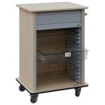 DEXTER 25 TRANSPARENT vozík boxový, roletový, 1180x780x620 mm, bříza světlá – Hledejceny.cz