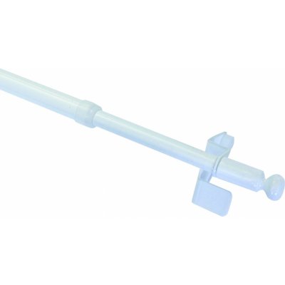 Gardinia Vzpěrná tyčka Press&Go s koulemi, bílá, 80 - 110 cm – Hledejceny.cz