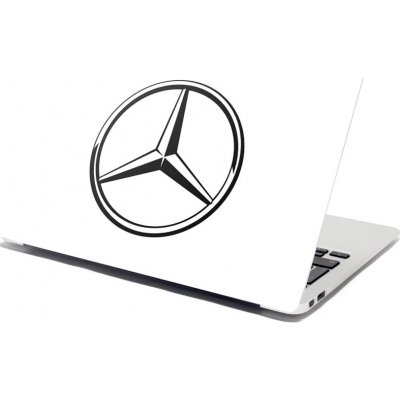 Sablio Samolepka na notebook Logo 1 Bílá - 38x26 cm – Zboží Živě