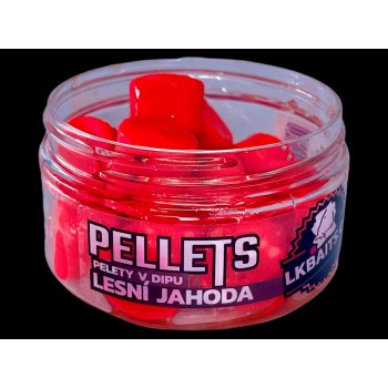 LK Baits Pelety V Dipu 60g 17mm Lesní Jahoda