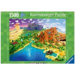 Ravensburger Minecraft Svět Minecraftu 1500 dílků – Zboží Dáma