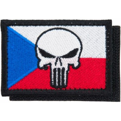 Nášivka: Vlajka Česká republika PUNISHER [64x44] [ssz] barevná – Hledejceny.cz