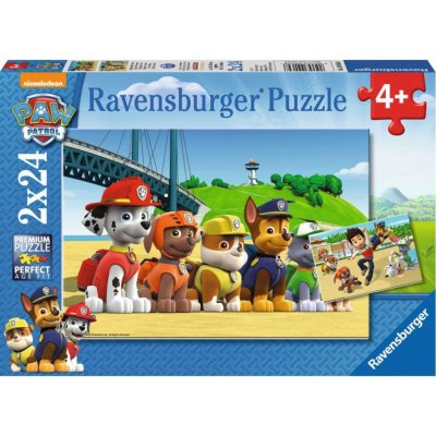 Ravensburger Tlapková Patrola: Stateční psi 2 x 24 dílků – Zboží Dáma